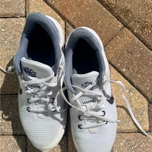 Nike White and Gray Mesh Sneakers